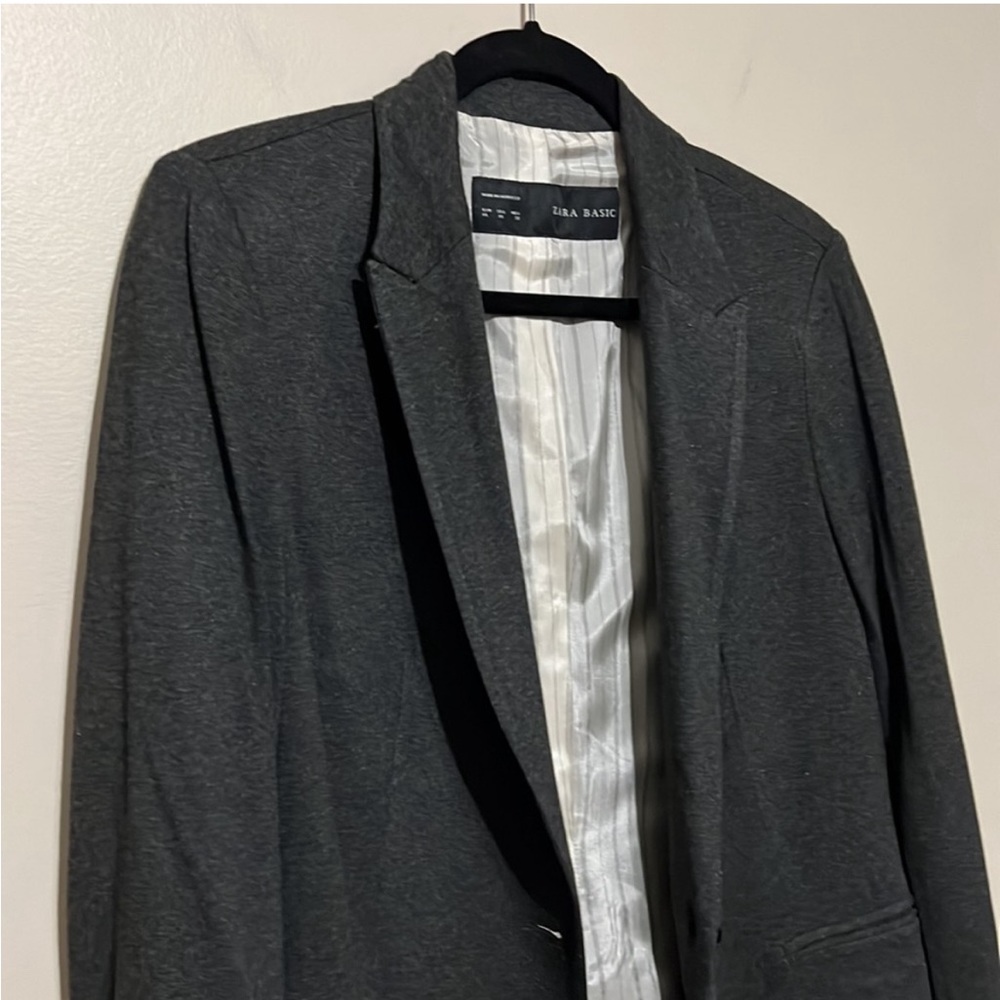 Zara basic gray blazer